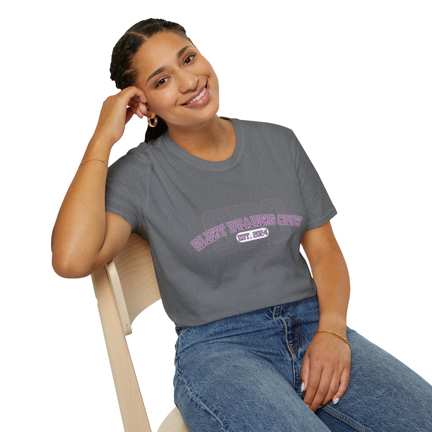 Silent Reading Crew Softstyle T-Shirt XS-5XL