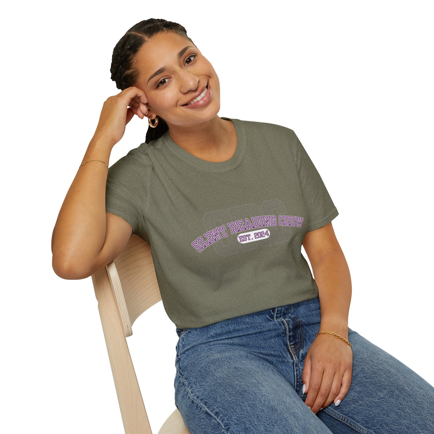 Silent Reading Crew Softstyle T-Shirt XS-5XL