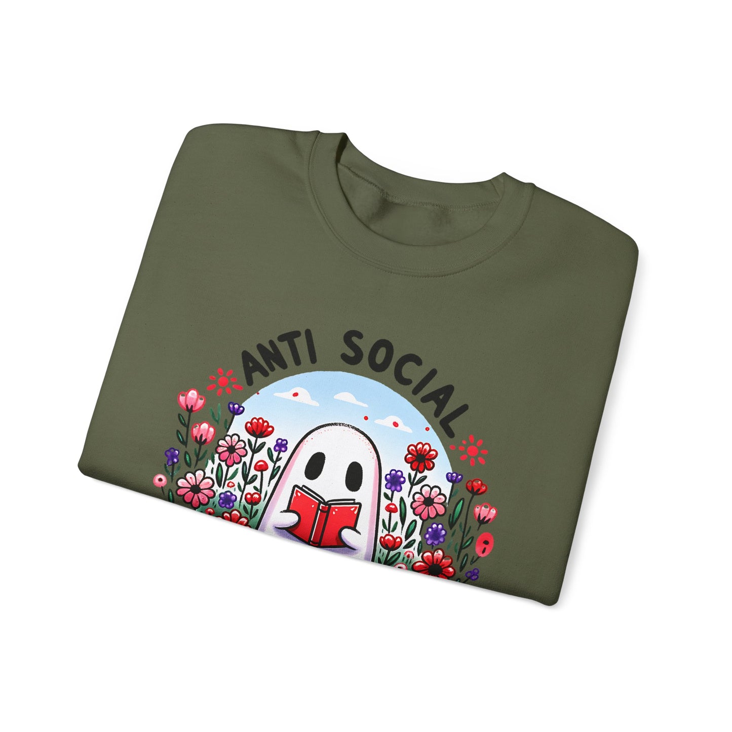 Anti-Social Book Club Crewneck Sweatshirt S-5XL