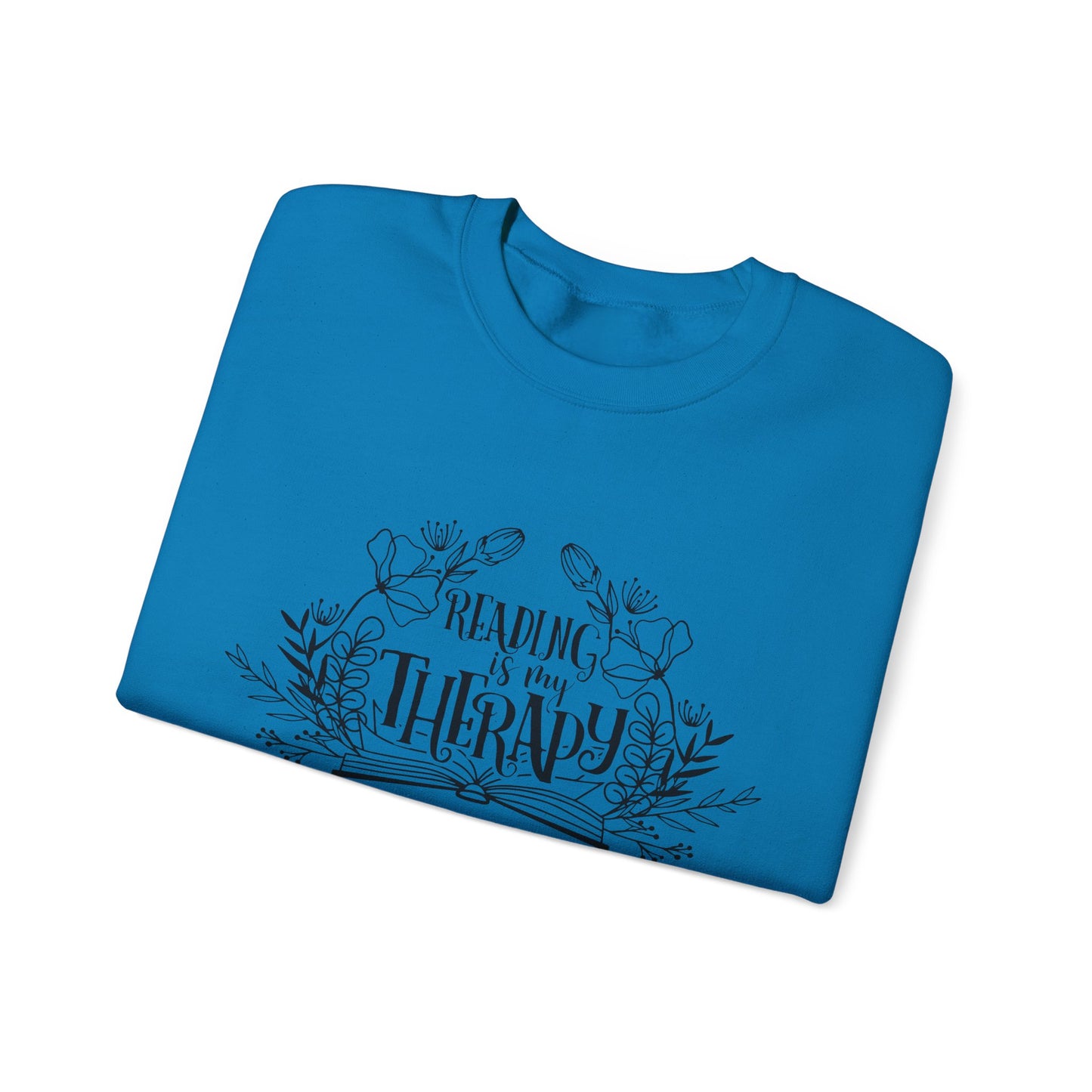 Reading Is My Therapy Crewneck Sweatshirt S-5XL