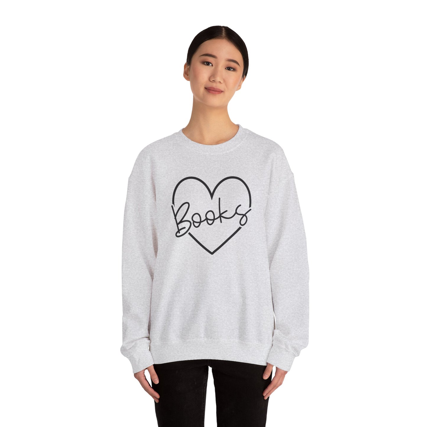 Heart Books Crewneck Sweatshirt S-5XL
