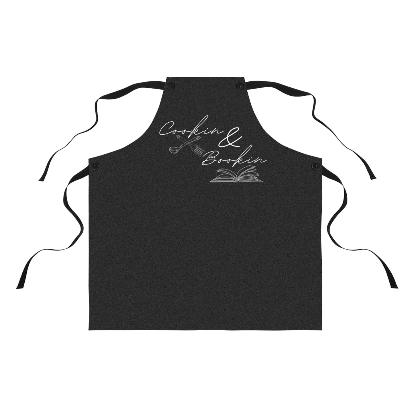 Cookin' & Bookin' BLACK Apron