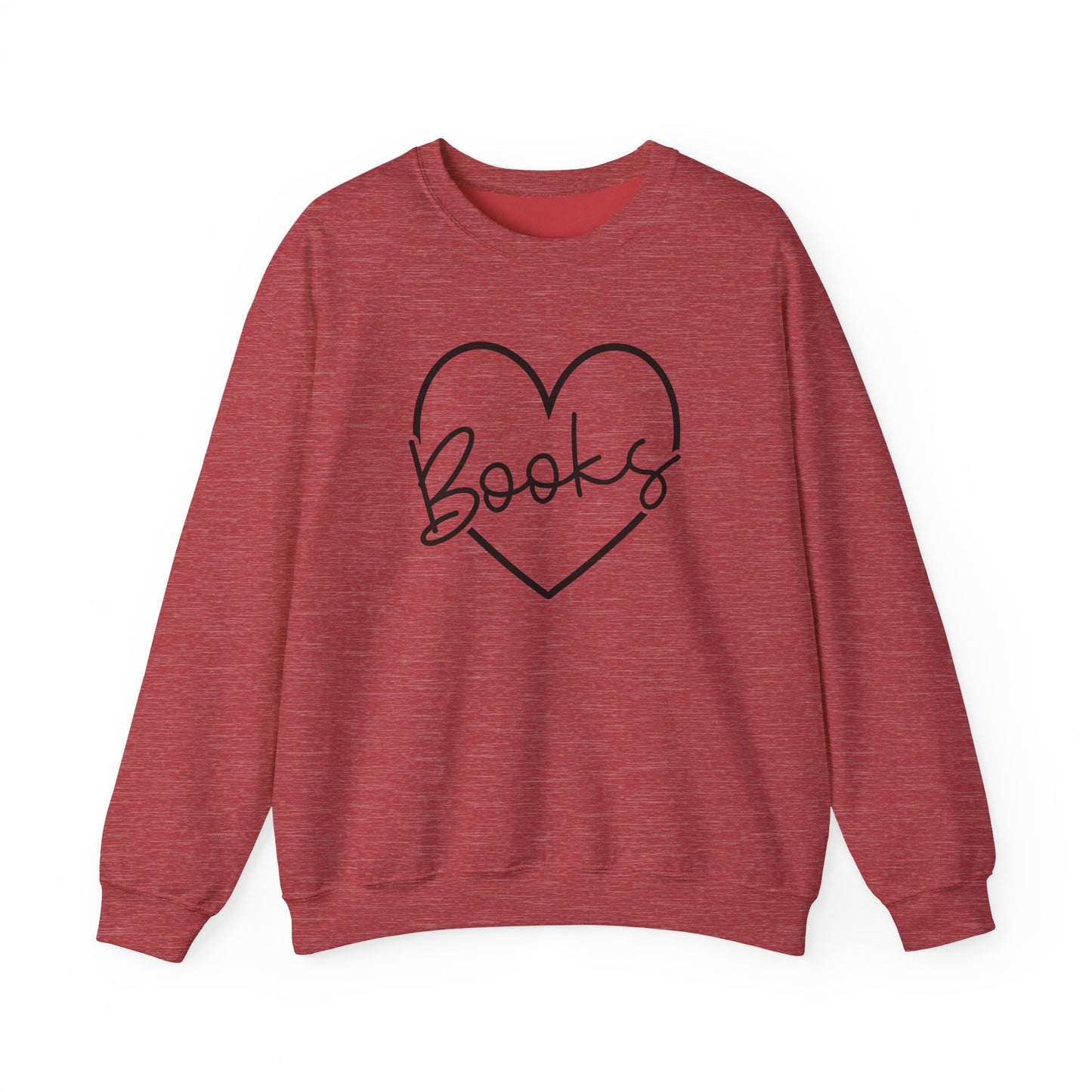 Heart Books Crewneck Sweatshirt S-5XL