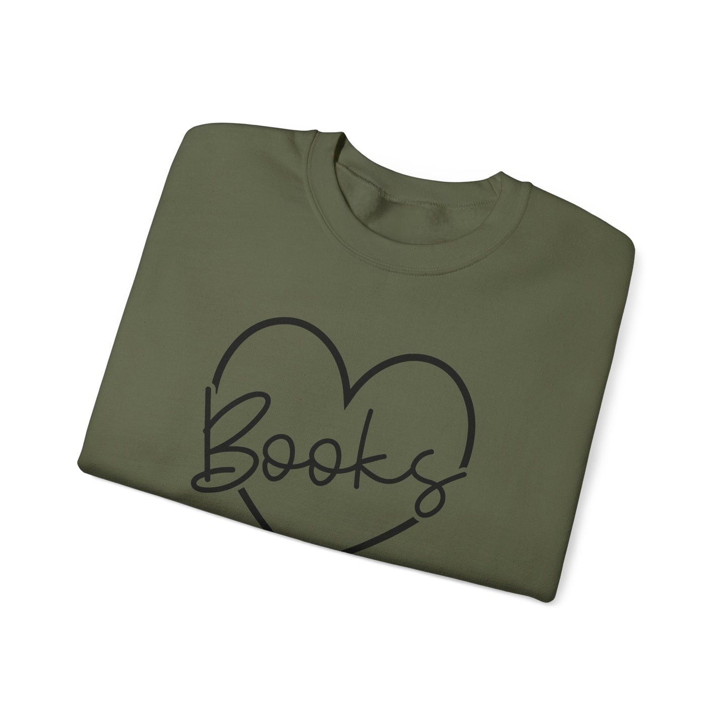 Heart Books Crewneck Sweatshirt S-5XL