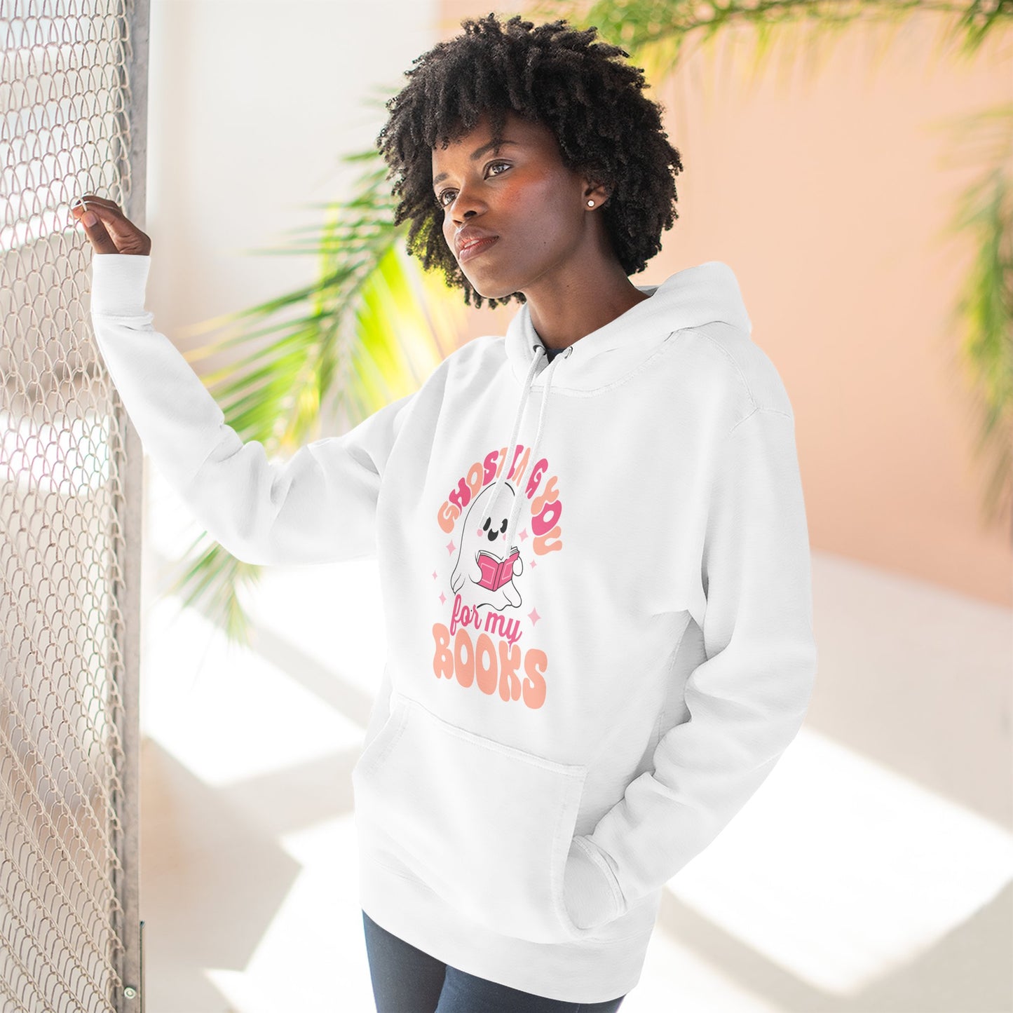 Ghosting You For My Books Fleece Hoodie