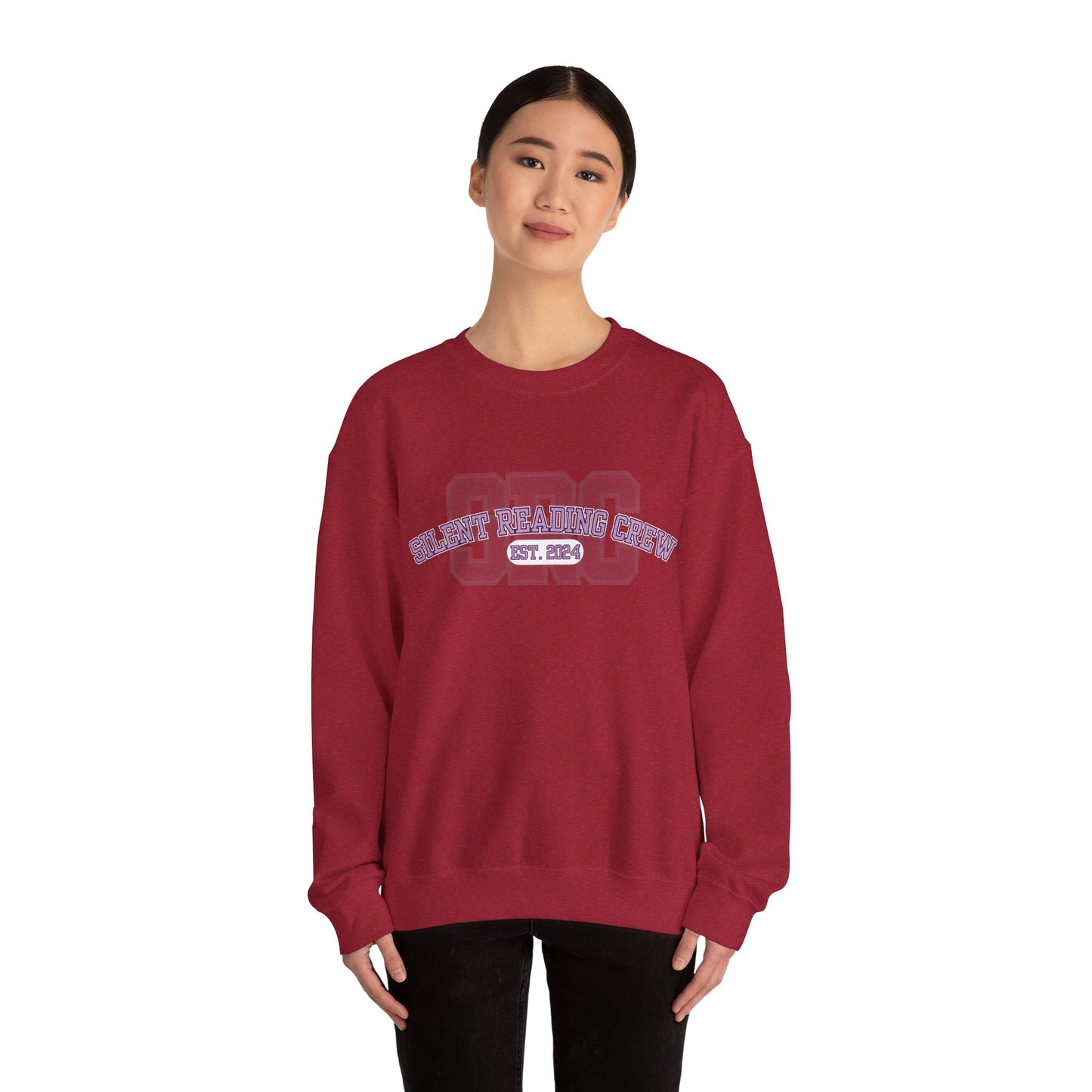 Silent Reading Crew Crewneck Sweatshirt S-5XL