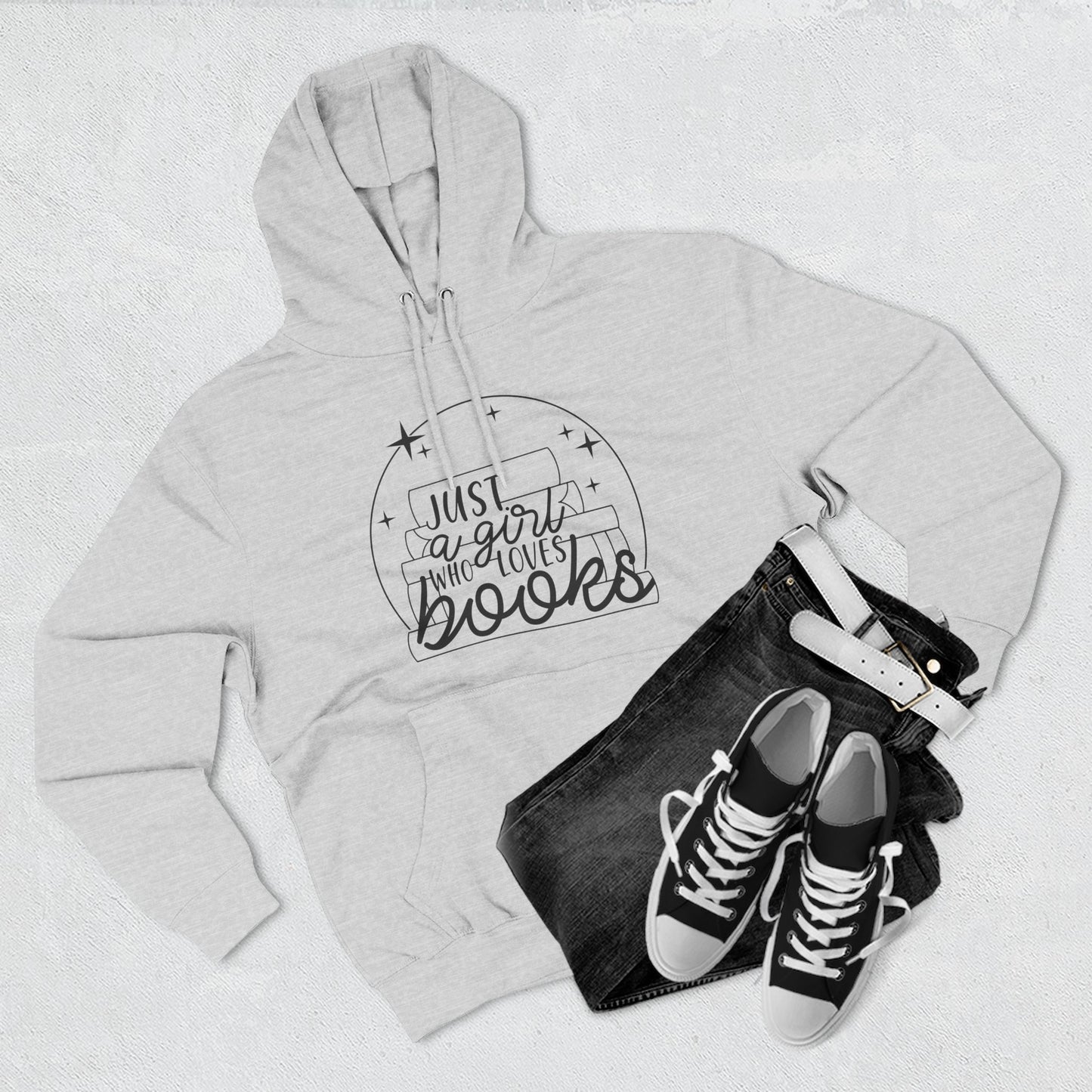 Just A Girl Who Loves Books Fleece Hoodie