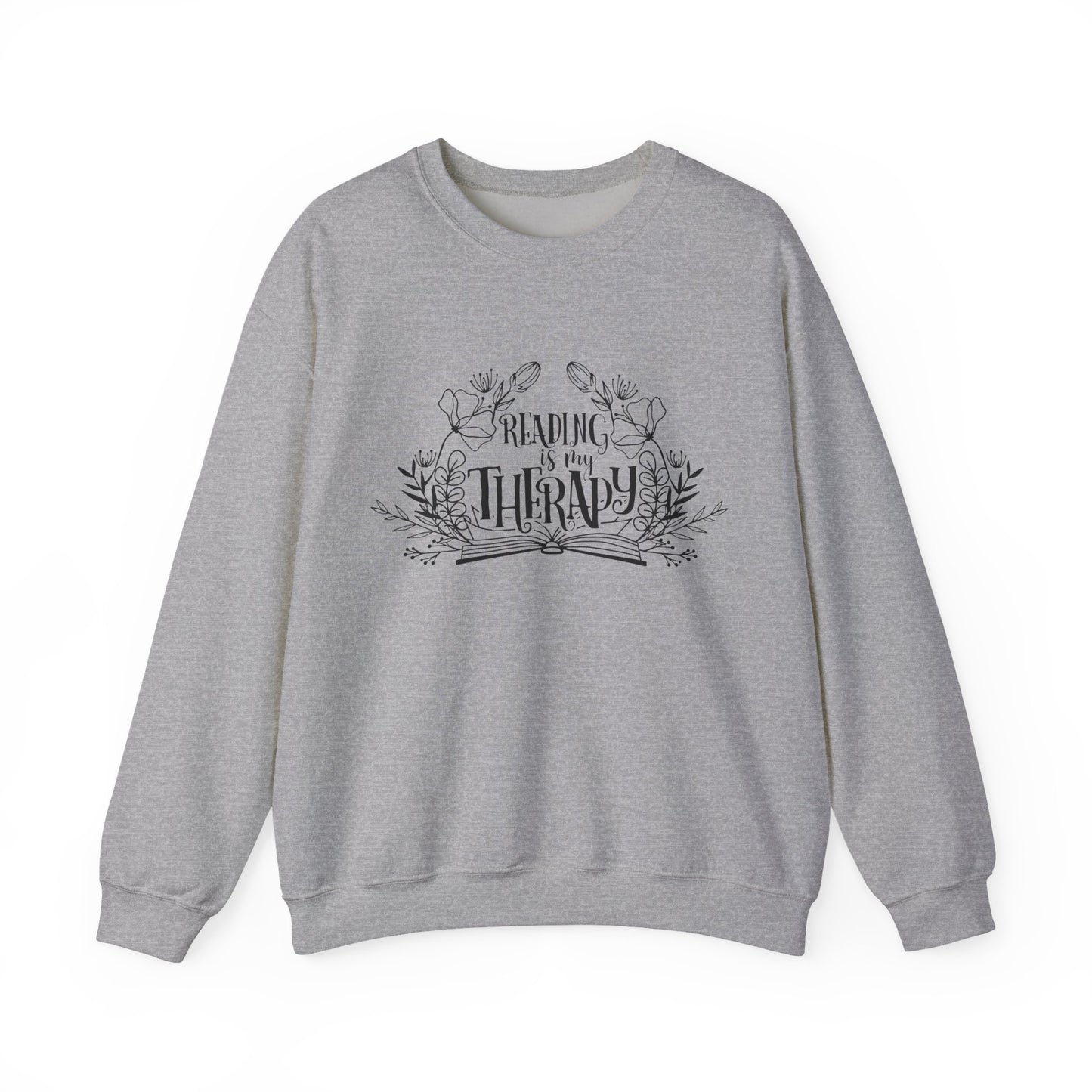 Reading Is My Therapy Crewneck Sweatshirt S-5XL