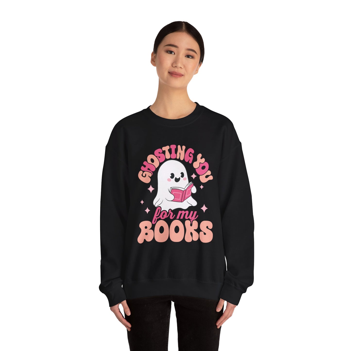 Ghosting You For My Books Crewneck Sweatshirt S-5XL