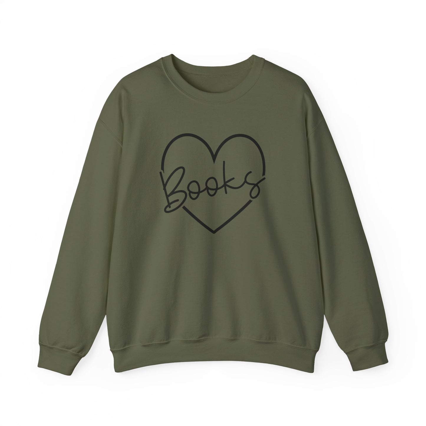 Heart Books Crewneck Sweatshirt S-5XL