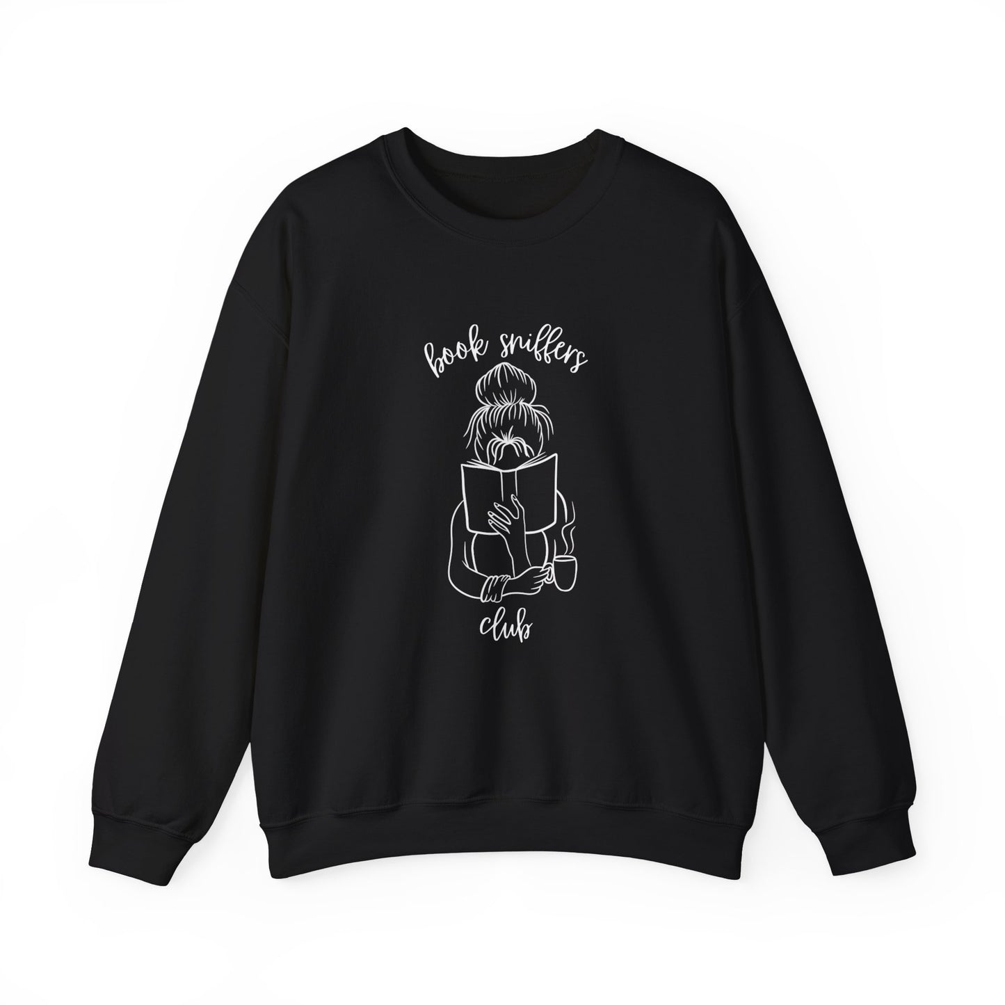 Book Sniffers Club BLACK Unisex Heavy Blend™ Crewneck Sweatshirt