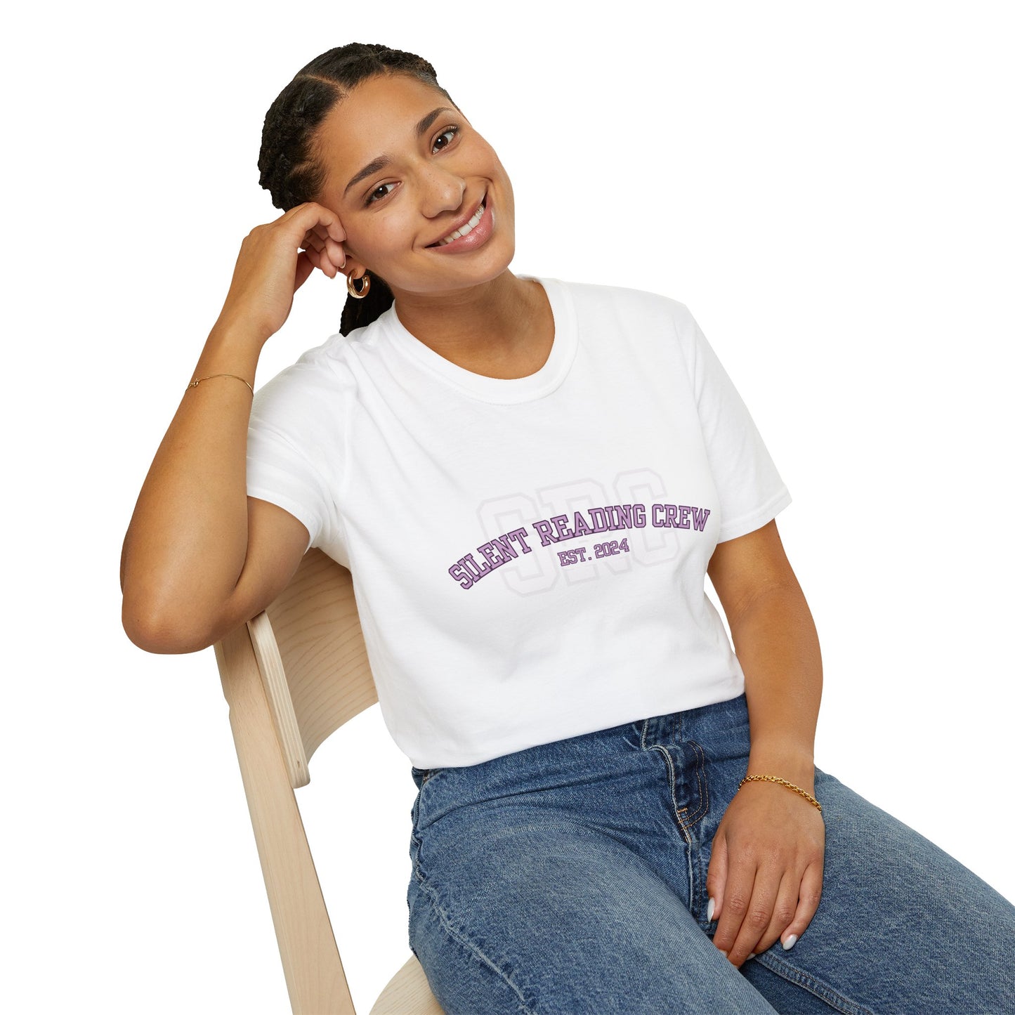 Silent Reading Crew Softstyle T-Shirt XS-5XL