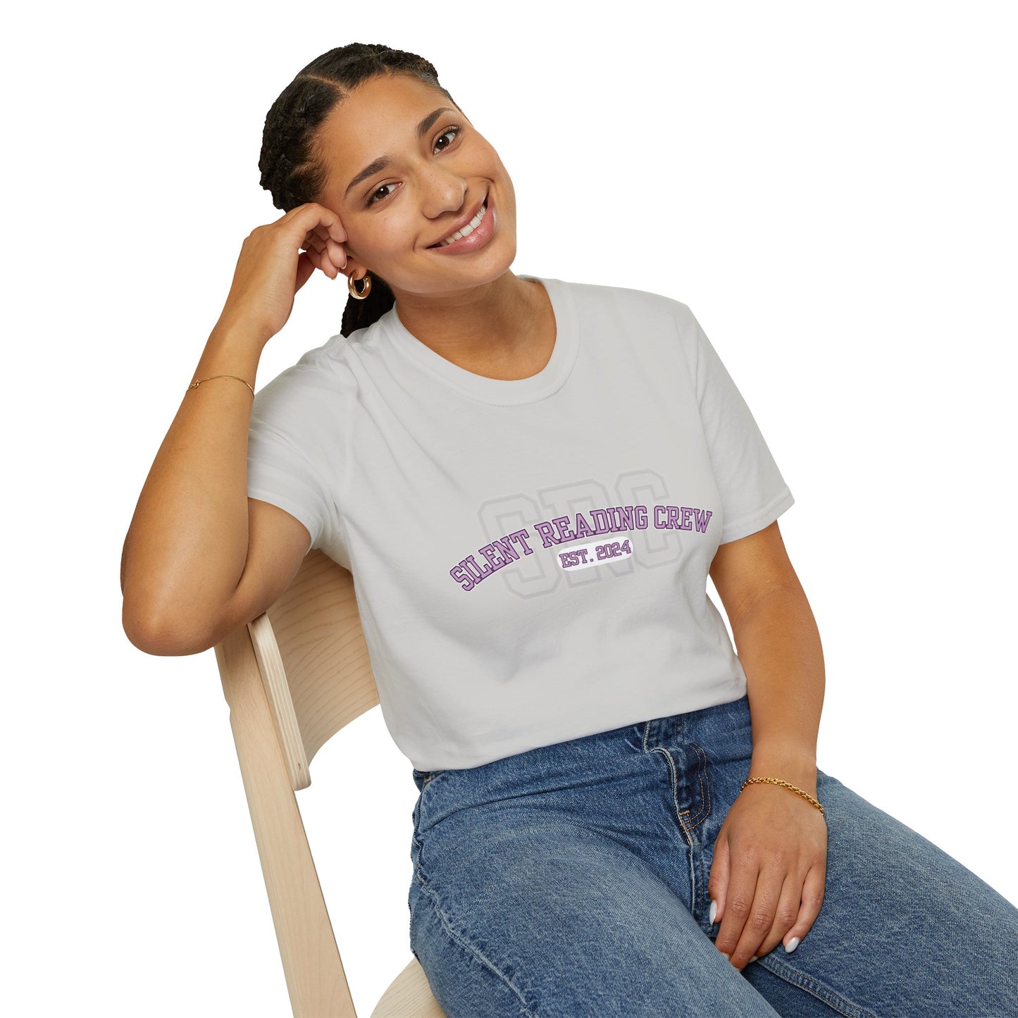 Silent Reading Crew Softstyle T-Shirt XS-5XL