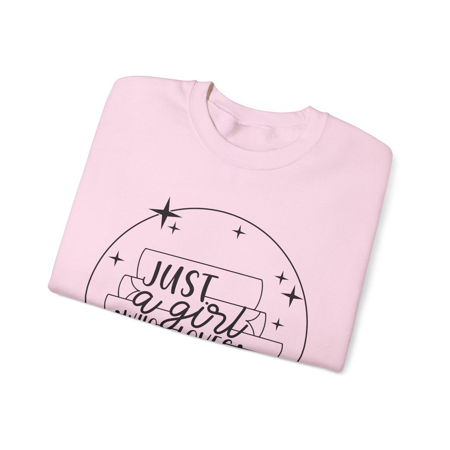 Just A Girl Who Loves Books Crewneck Sweatshirt S-5XL