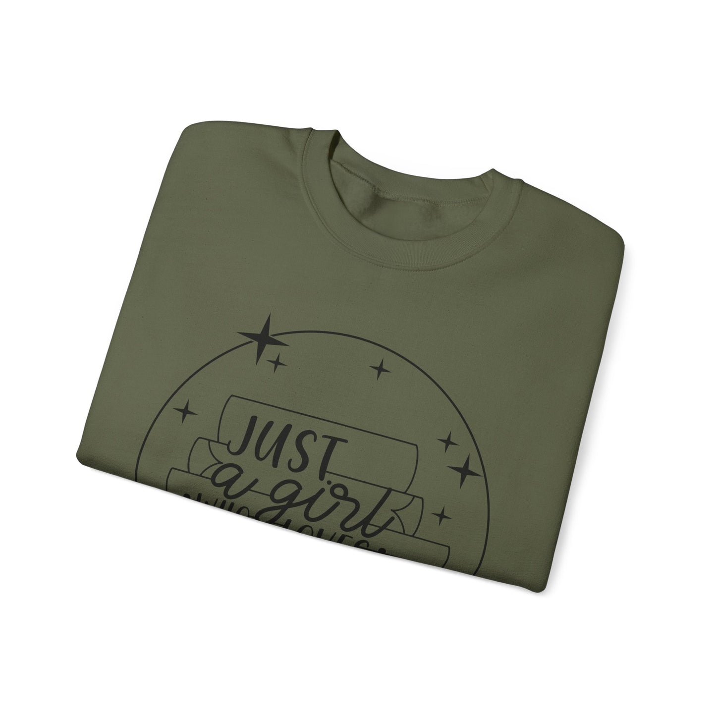 Just A Girl Who Loves Books Crewneck Sweatshirt S-5XL