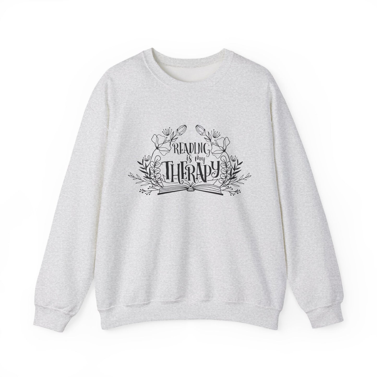 Reading Is My Therapy Crewneck Sweatshirt S-5XL