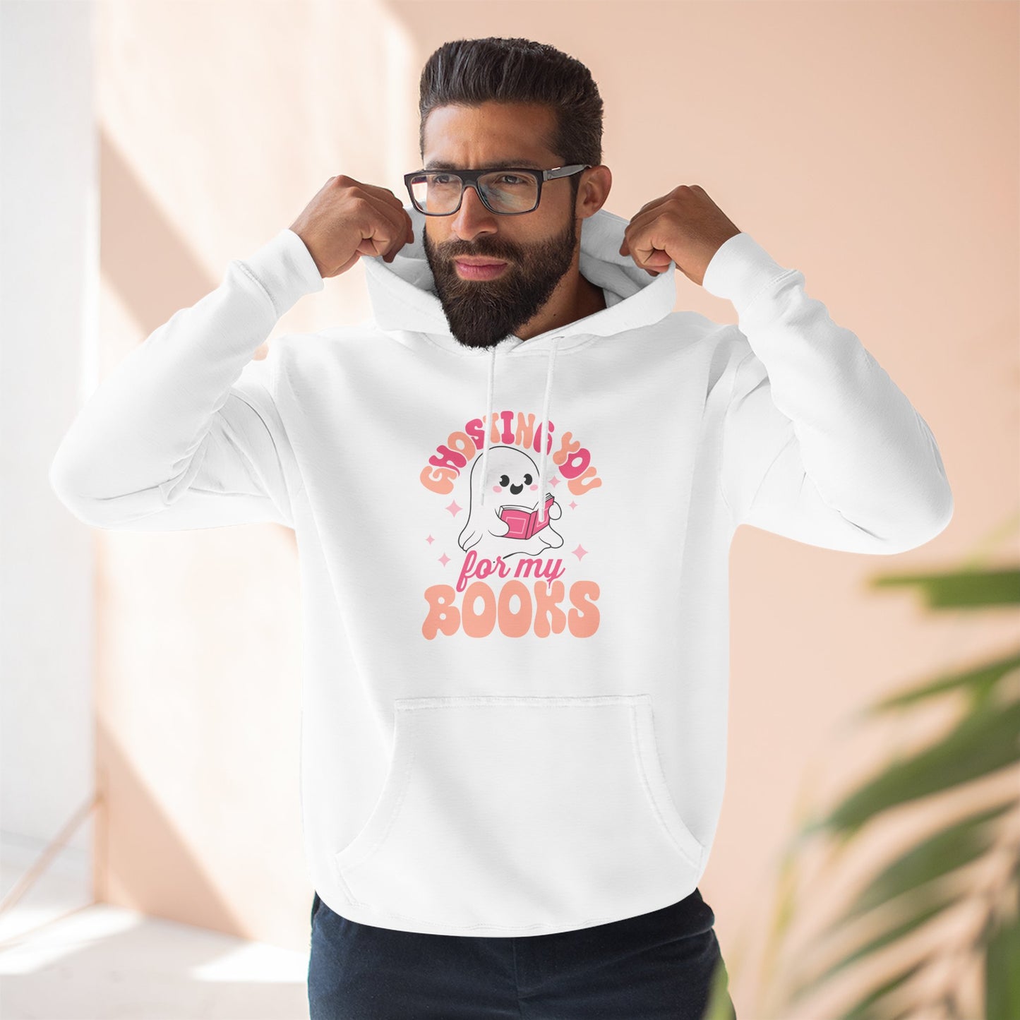 Ghosting You For My Books Fleece Hoodie