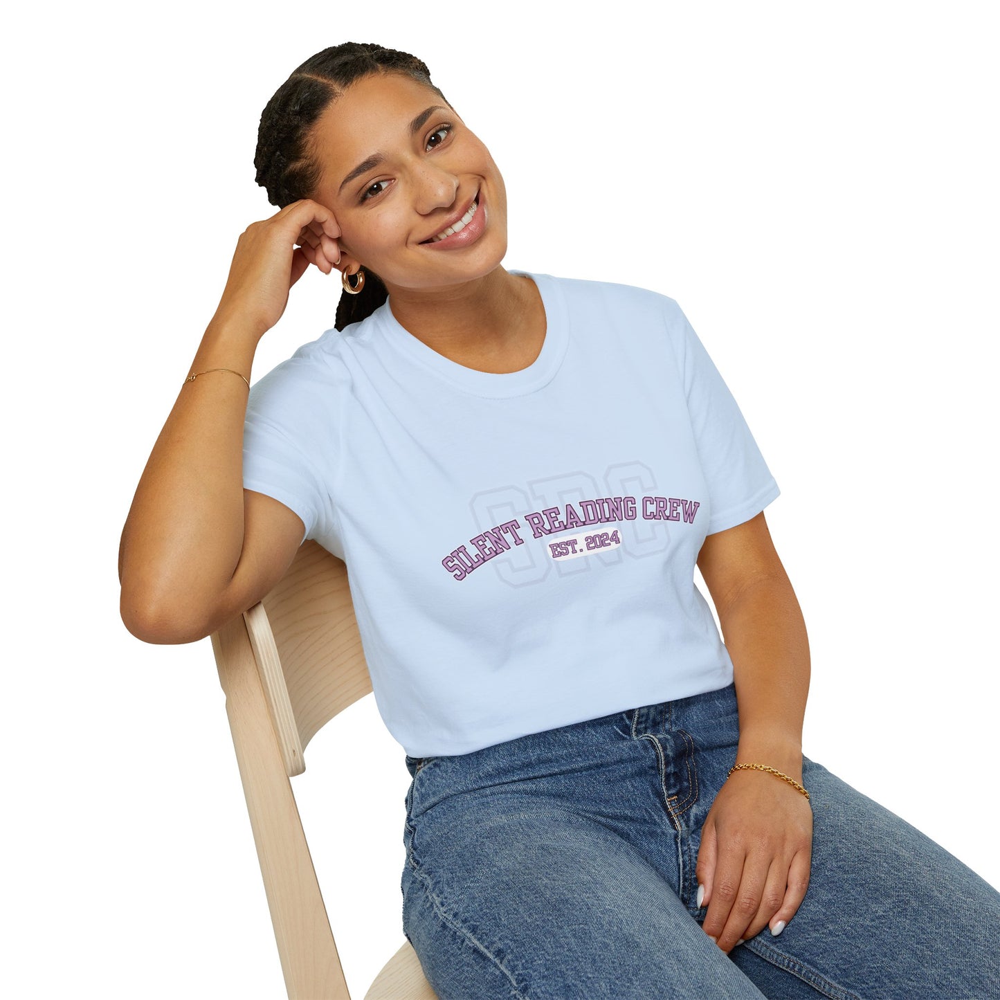 Silent Reading Crew Softstyle T-Shirt XS-5XL
