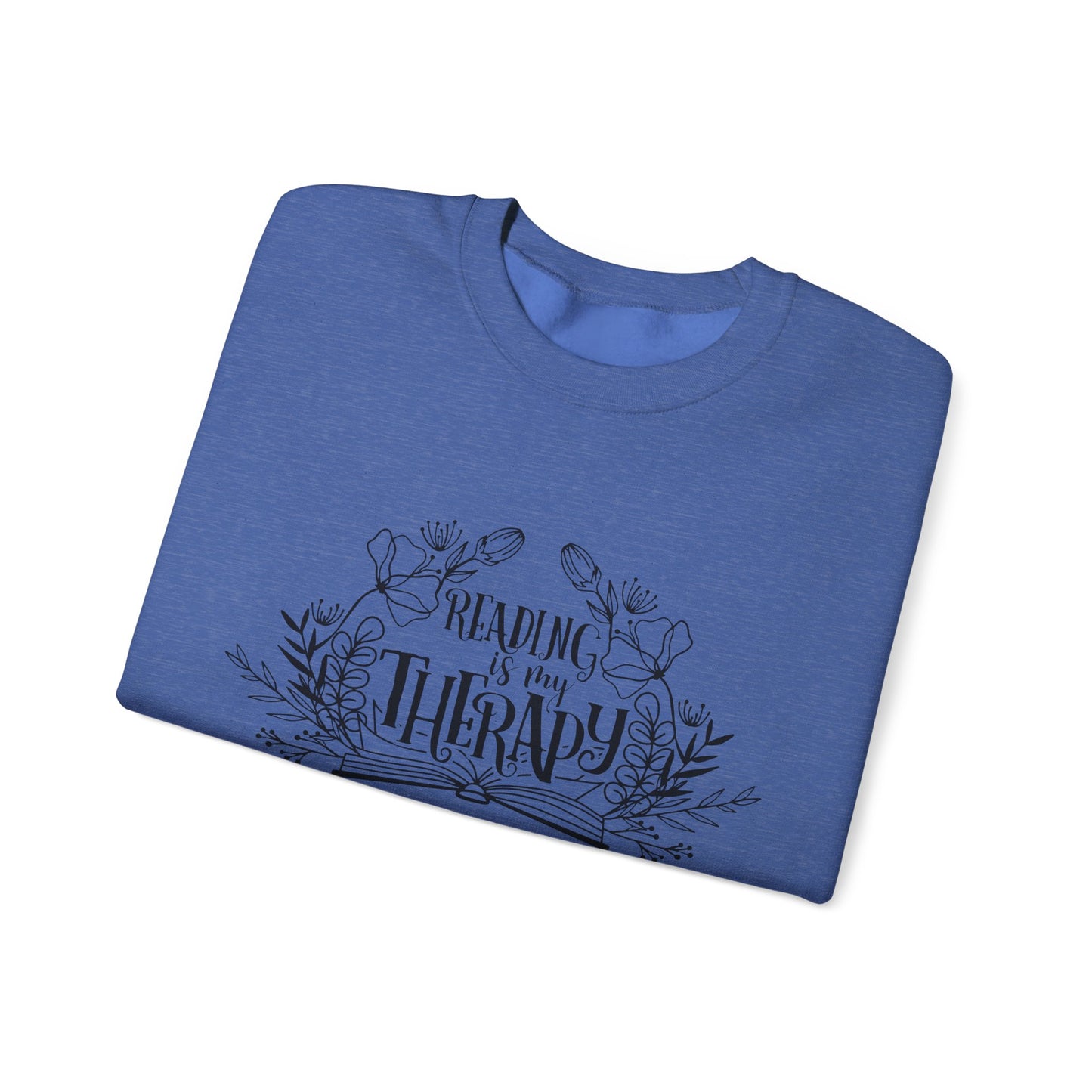 Reading Is My Therapy Crewneck Sweatshirt S-5XL