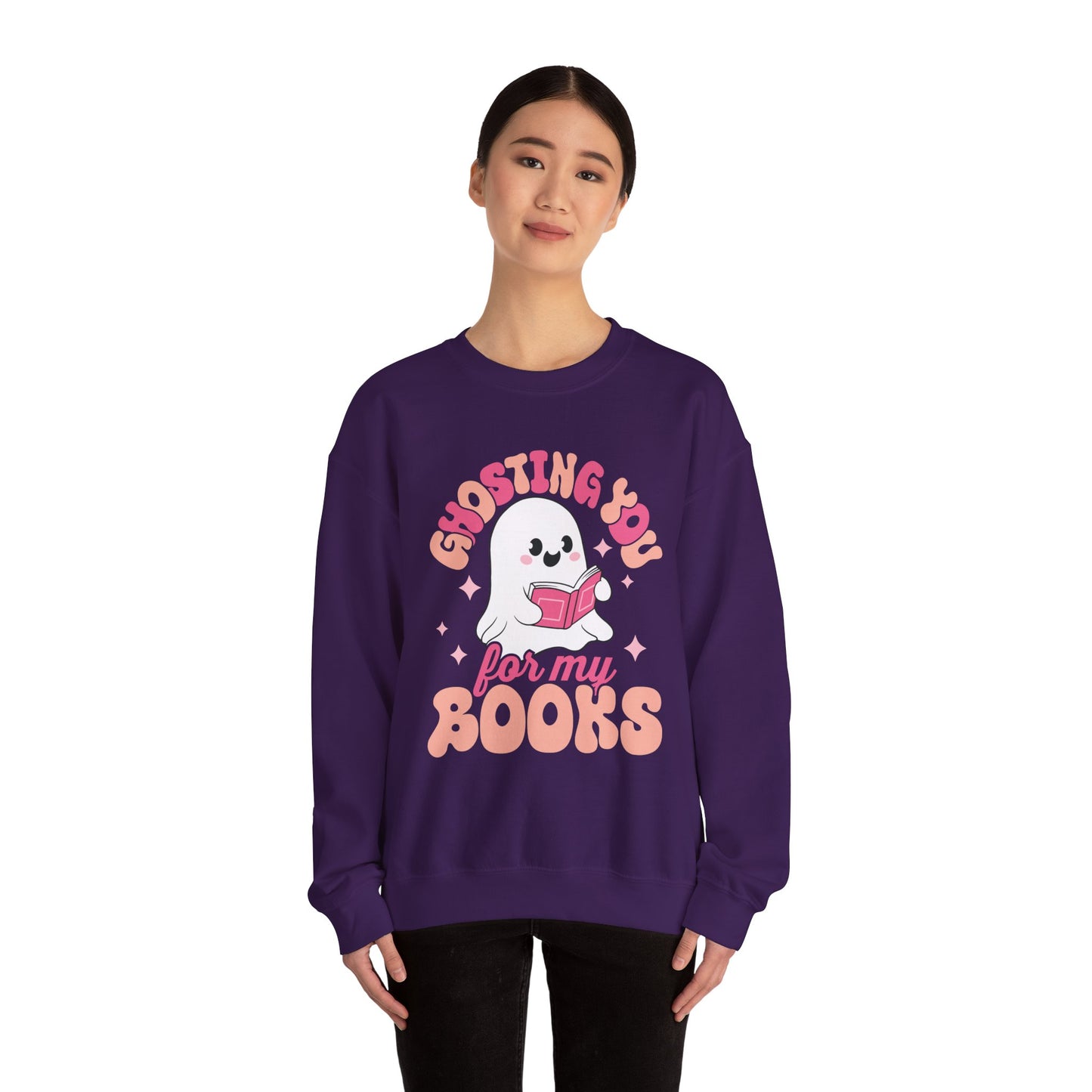 Ghosting You For My Books Crewneck Sweatshirt S-5XL