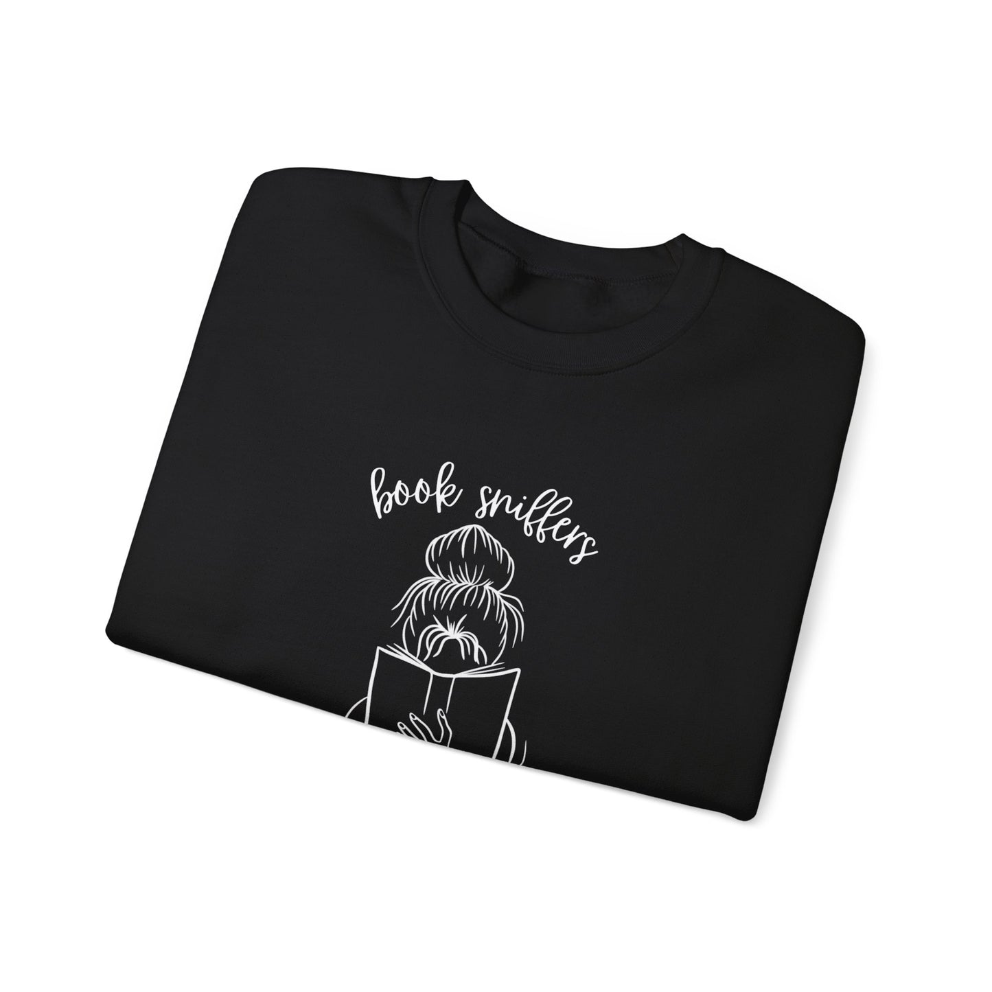 Book Sniffers Club BLACK Unisex Heavy Blend™ Crewneck Sweatshirt