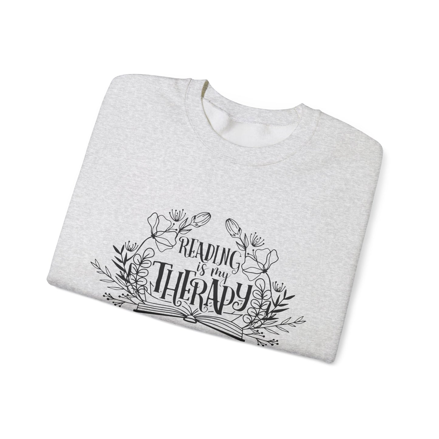 Reading Is My Therapy Crewneck Sweatshirt S-5XL