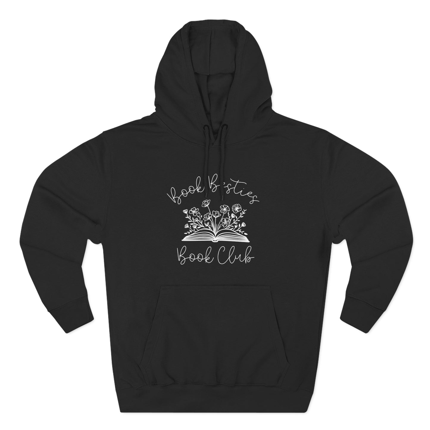 Book Besties Book Club BLACK Fleece Hoodie S-3XL