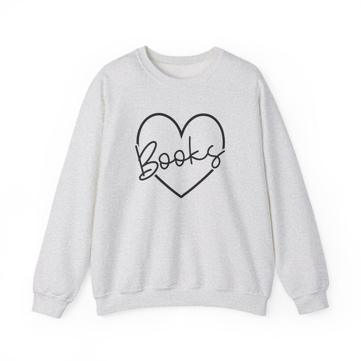 Heart Books Crewneck Sweatshirt S-5XL