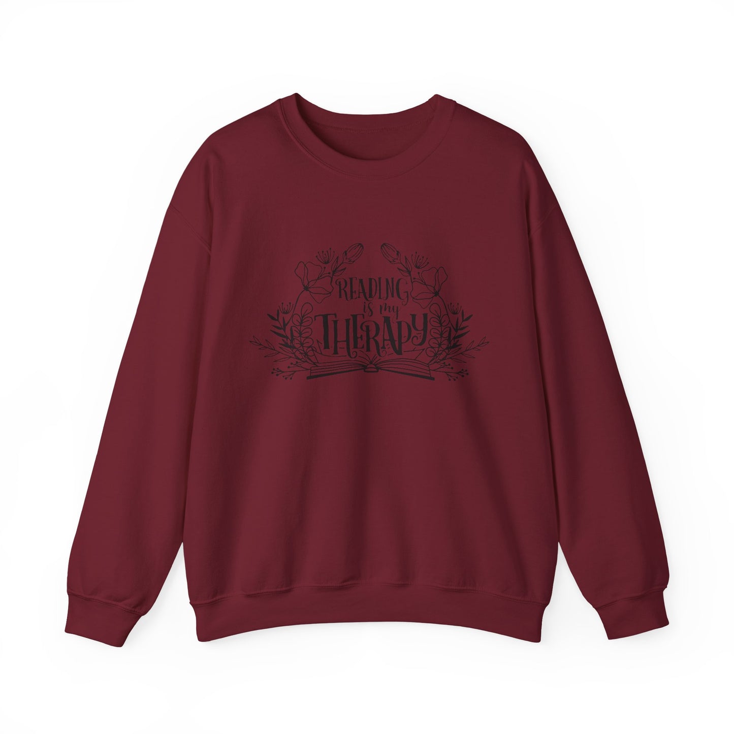 Reading Is My Therapy Crewneck Sweatshirt S-5XL