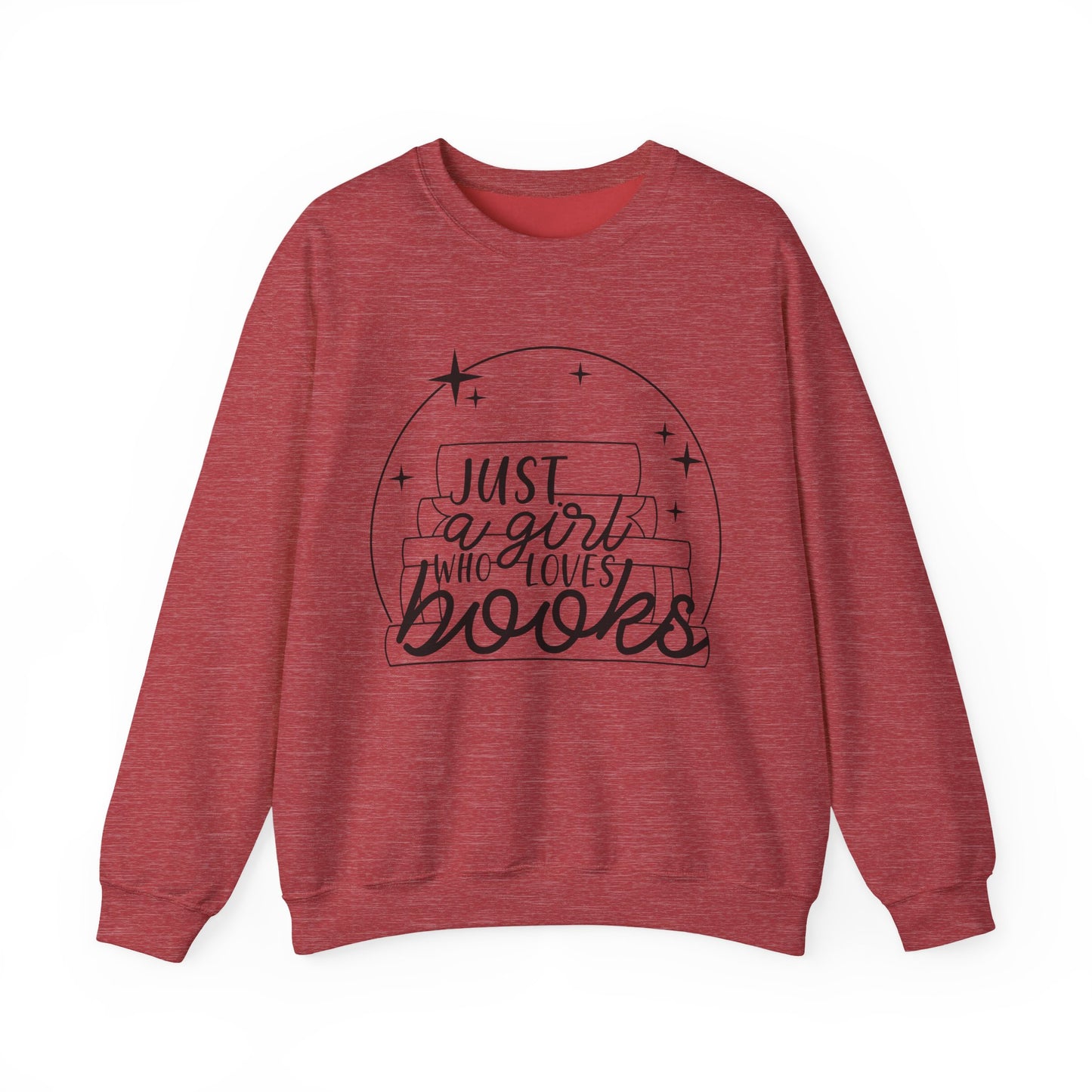 Just A Girl Who Loves Books Crewneck Sweatshirt S-5XL