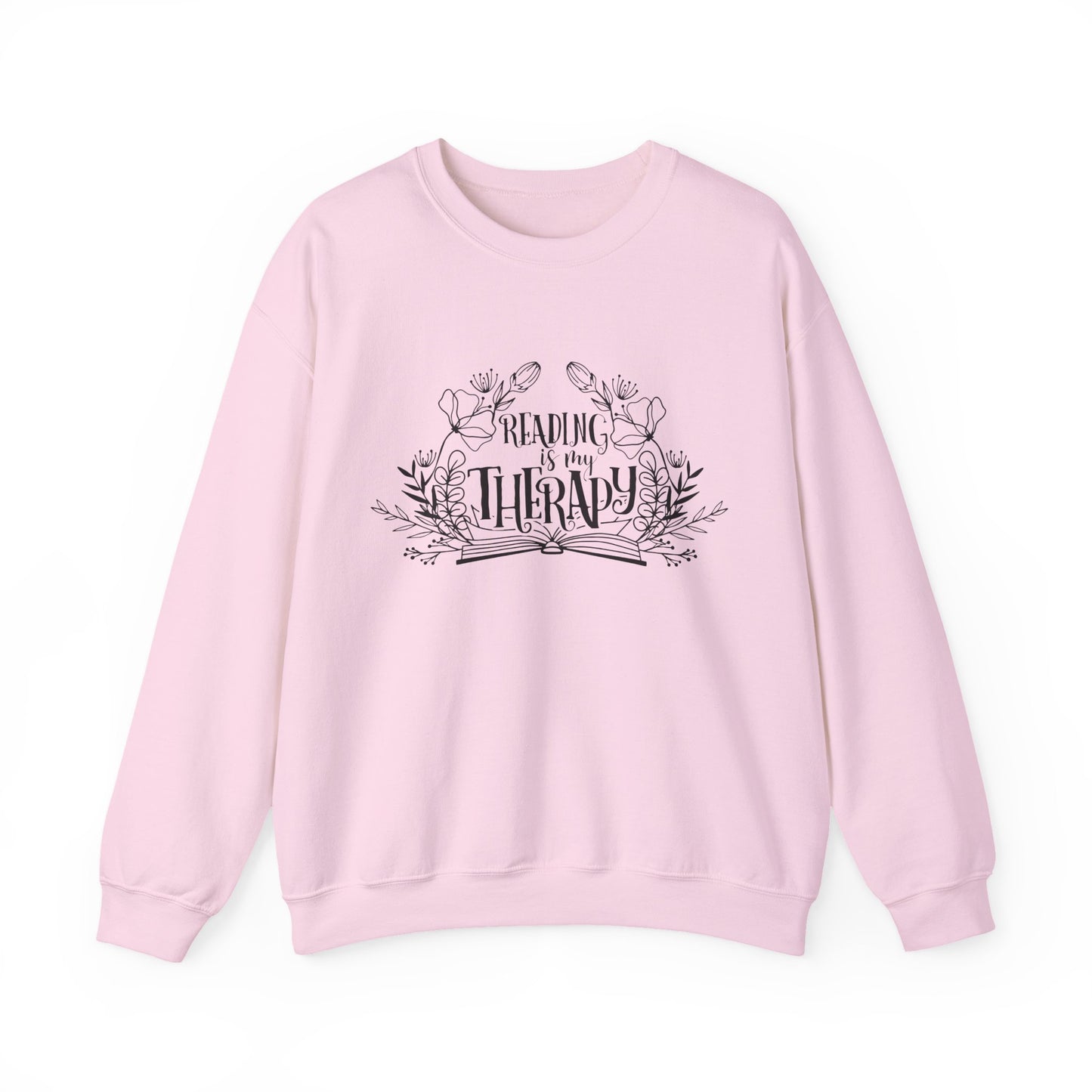 Reading Is My Therapy Crewneck Sweatshirt S-5XL